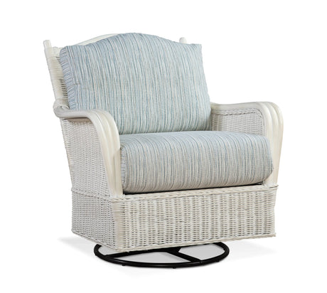 Bodega Bay Rattan Swivel Glider Made in the USA by Braxton Culler