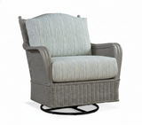 Bodega Bay Rattan Swivel Glider Made in the USA by Braxton Culler