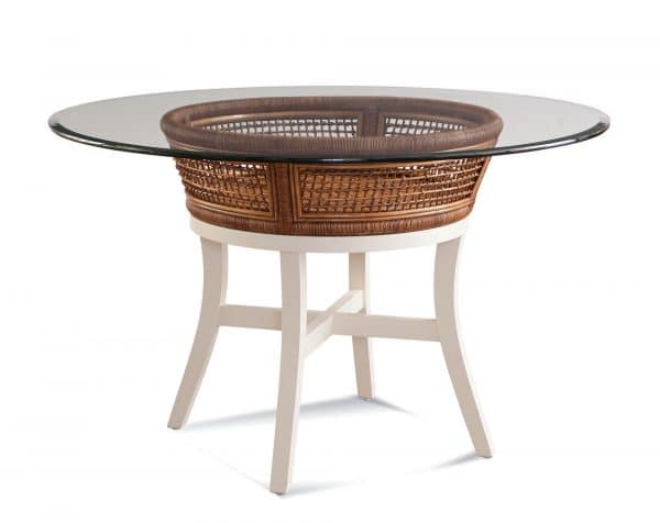 Farmhouse 6 Pc Custom Rattan Dining Set by Braxton Culler