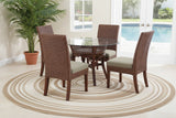 Farmhouse 6 Pc Custom Rattan Dining Set by Braxton Culler