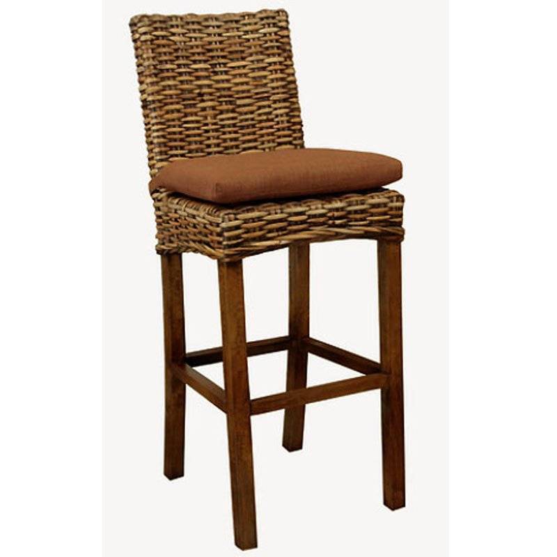Borneo Rattan and Wood Counterstool from Capris Furniture Model B24-752