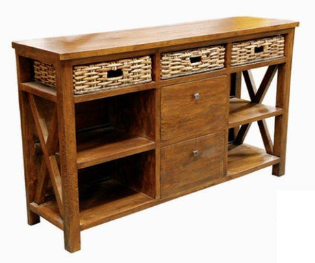 Borneo Rattan and Wood End Table from Capris Furniture Model LT752