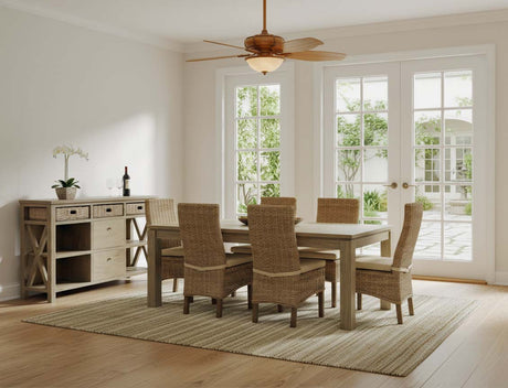 Borneo Rattan and Wood Buffet from Capris Furniture Model BU752