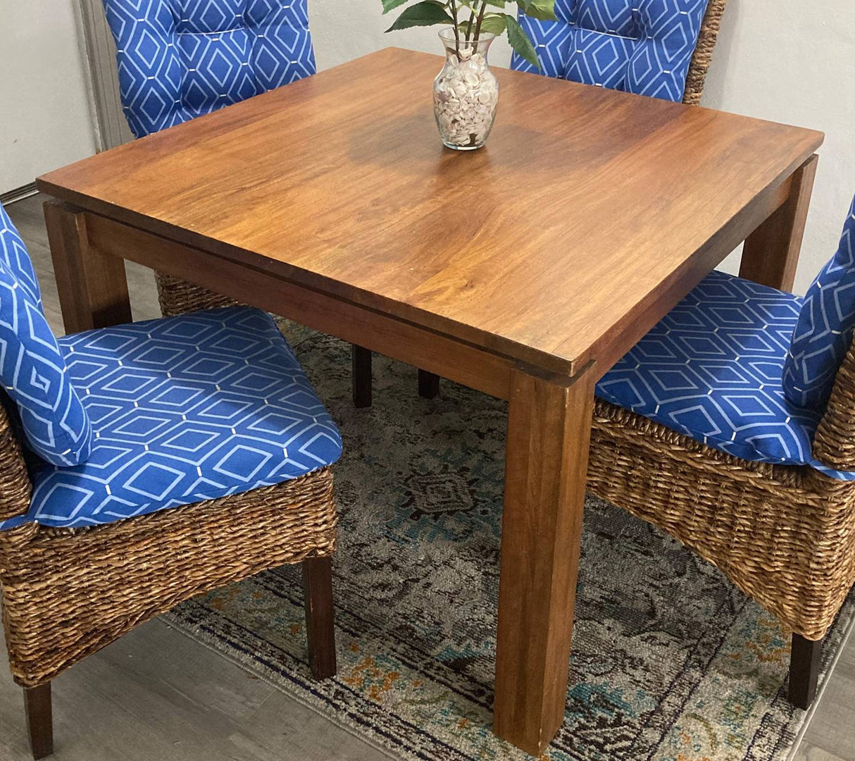 Borneo Solid Wood Square Dining Table from Capris Furniture Model TB752