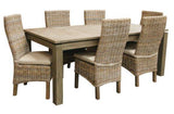 Borneo Rattan and Wood 3 Piece Entertainment Center from Capris Furniture Model ET-PS752