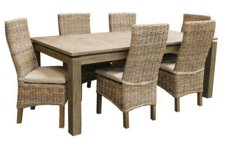 Borneo Rattan and Wood End Table from Capris Furniture Model LT752