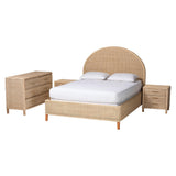Casablanca Wicker Fair Wicker Queen 4 Pc Bedroom Set
