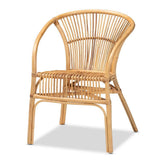 Breezy Point (Set of 2) Wicker Fair Rattan Wicker Dining Chairs