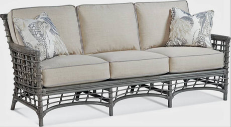 Bridgehampton Rattan Sofa Model 1031-011 Made in the USA by Braxton Culler