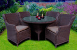 Brighton Outdoor Patio Wicker Dining Arm Chair AC9858 by Beachcraft