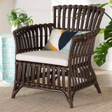 Brooklyn Wicker Fair Rattan Arm Chair with Cushion