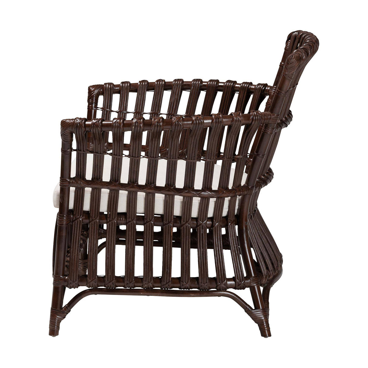 Brooklyn Wicker Fair Rattan Arm Chair with Cushion