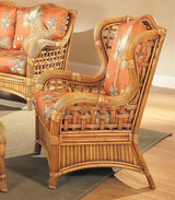 Belize Rattan Wing Chair BZ-07 by Designer Wicker Tribor