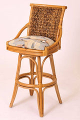 Balboa Rattan and Wicker Barstool and Counterstool by Alexander and Sheriden BAL101 with Cushions Made in USA