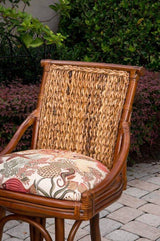Balboa Rattan and Wicker Barstool and Counterstool by Alexander and Sheriden BAL101 with Cushions Made in USA