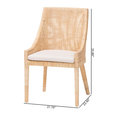 Raita Natural Rattan Dining Chair by Wicker Fair