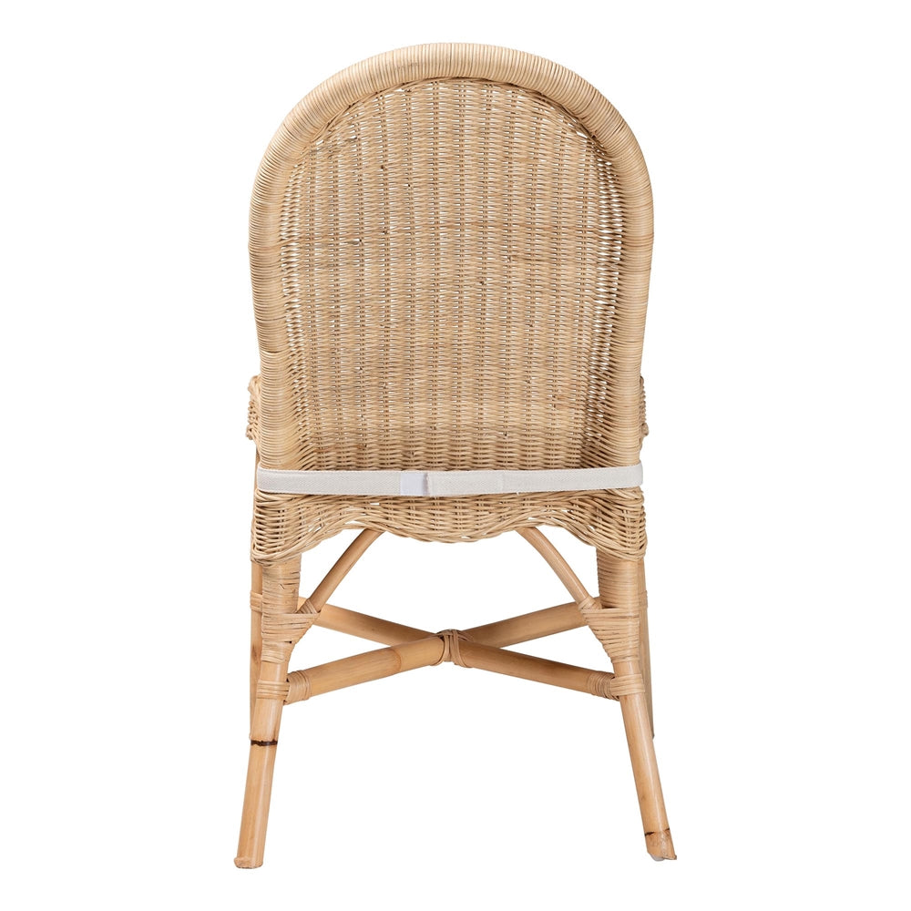 Rilu Bohemian Natural Rattan Dining Chair by Wicker Fair