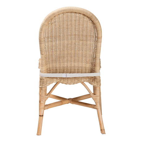 Rilu Bohemian Natural Rattan Dining Chair by Wicker Fair