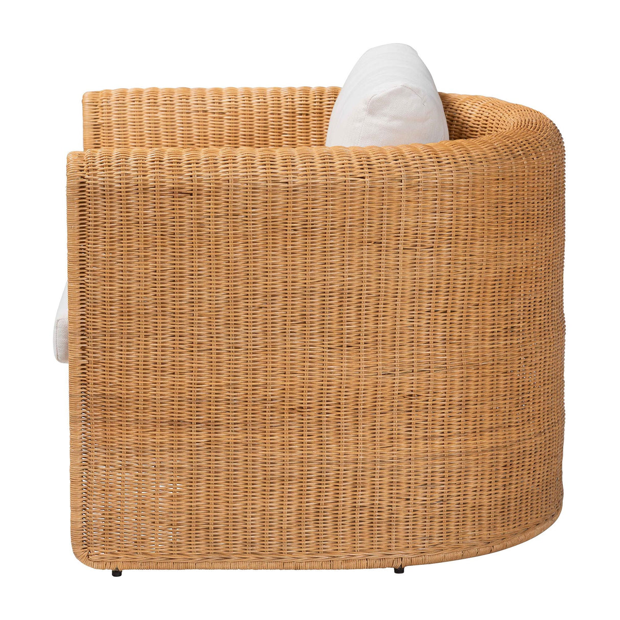Vultan Natural Rattan Armchair with Cushion by Wicker Fair