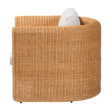 Vultan Natural Rattan Armchair with Cushion by Wicker Fair
