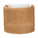Vultan Natural Rattan Armchair with Cushion by Wicker Fair