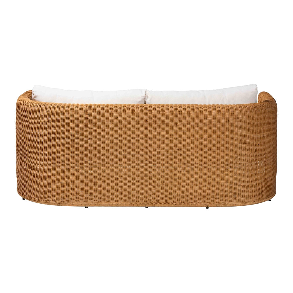 Sarina Natural Rattan Sofa with Cushion by Wicker Fair