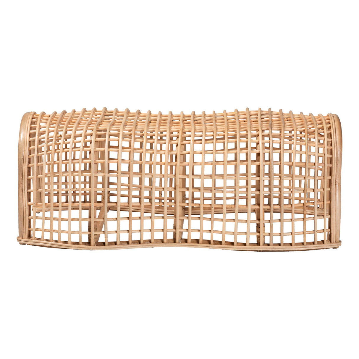 Lisa Natural Rattan Bench by Wicker Fair