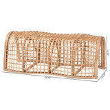 Lisa Natural Rattan Bench by Wicker Fair