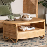 Ryna Natural Rattan Coffee Table by Wicker Fair