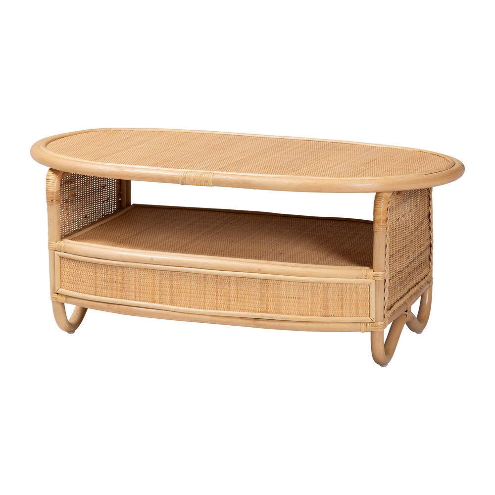Ryna Natural Rattan Coffee Table by Wicker Fair