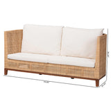 Elborn Natural Rattan Sofa by Wicker Fair