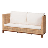 Elborn Natural Rattan Sofa by Wicker Fair