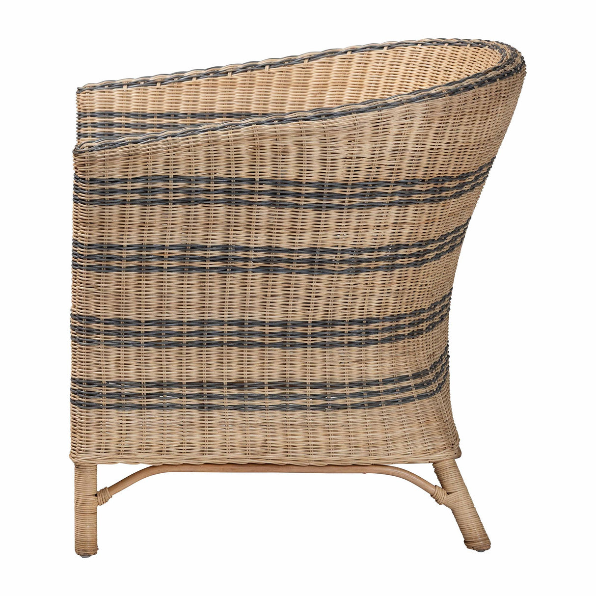 Asle Natural Rattan Accent Chair by Wicker Fair