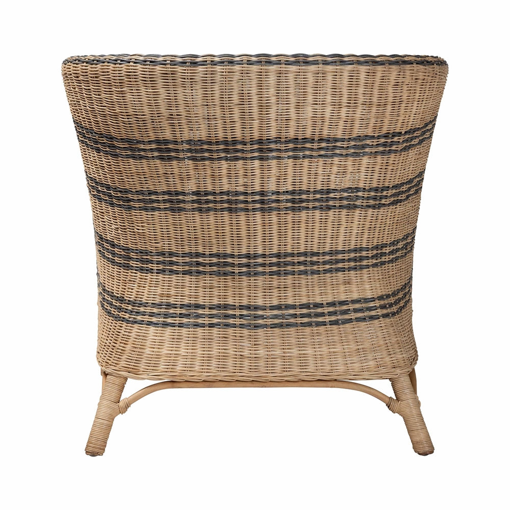 Asle Natural Rattan Accent Chair by Wicker Fair