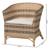 Asle Natural Rattan Accent Chair by Wicker Fair