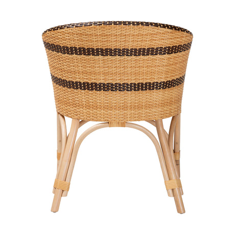 Emma Rattan Dining Chair with Cushion by Wicker Fair