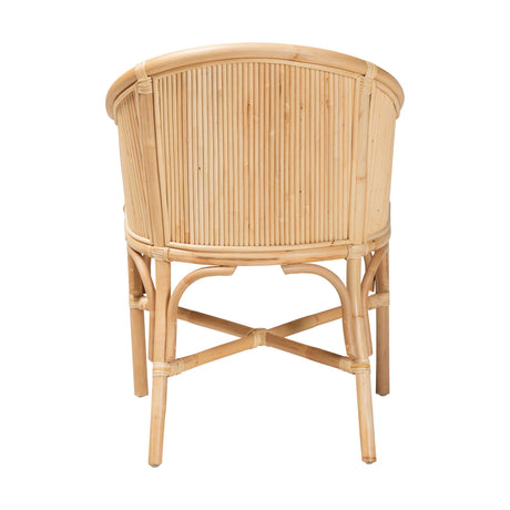 Rollis Natural Rattan Barrel Chair by Wicker Fair