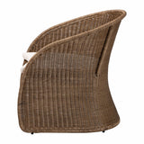 Lintamani Bohemian Greywashed Rattan Accent Chair by Wicker Fair