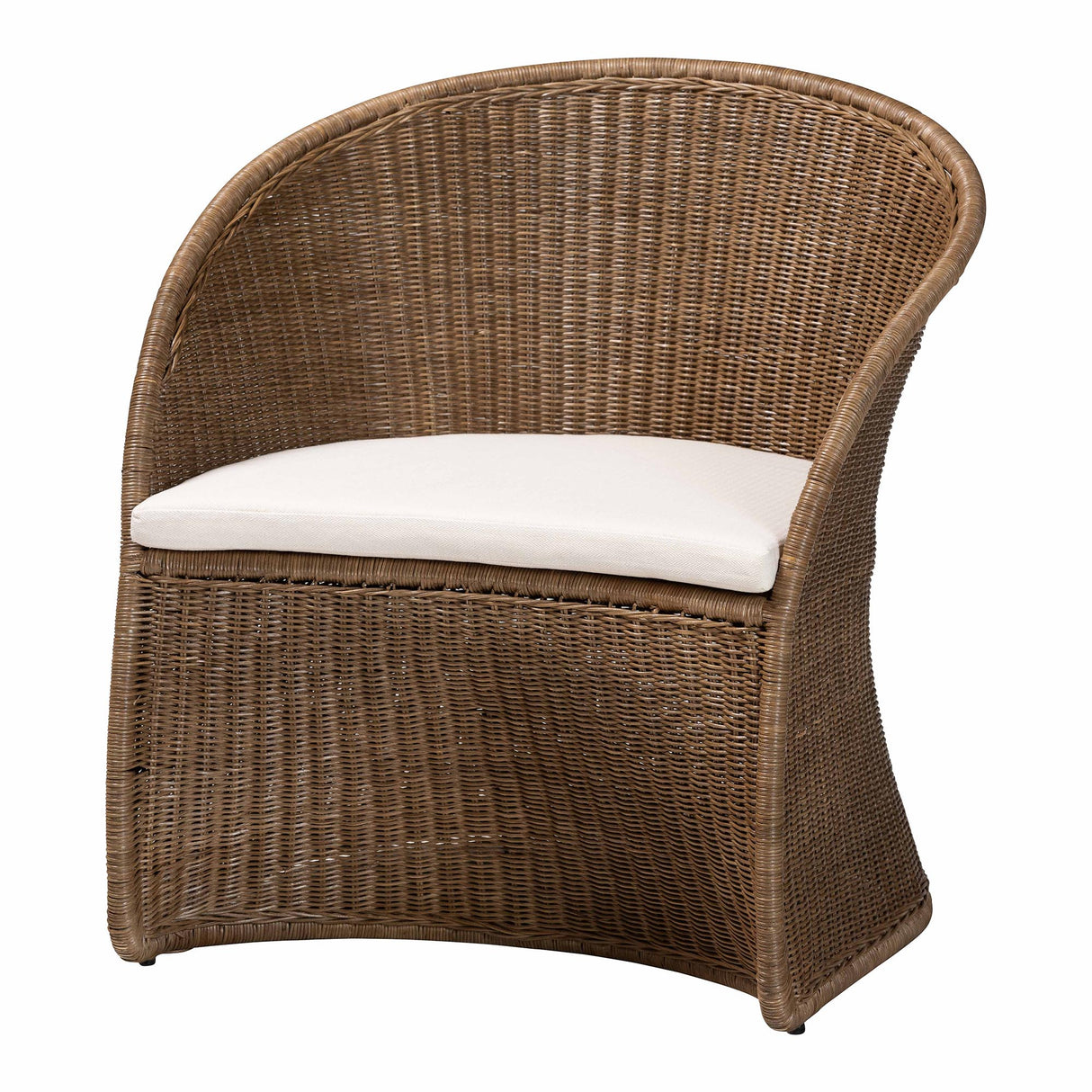 Lintamani Bohemian Greywashed Rattan Accent Chair by Wicker Fair