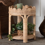 Ratoya Natural Rattan End Table by Wicker Fair
