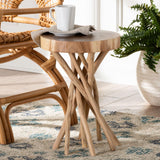 Liberty Natural Teak Wood End Table by Wicker Fair
