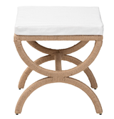 Pai Japandi Natural Jute Ottoman by Wicker Fair