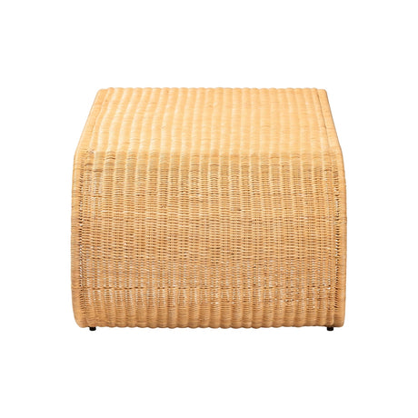 Cove Waterfall Natural Rattan Coffee Table by Wicker Fair