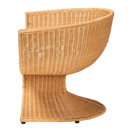 Surinam Natural Rattan Lounge Chair by Wicker Fair