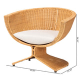 Surinam Natural Rattan Lounge Chair by Wicker Fair