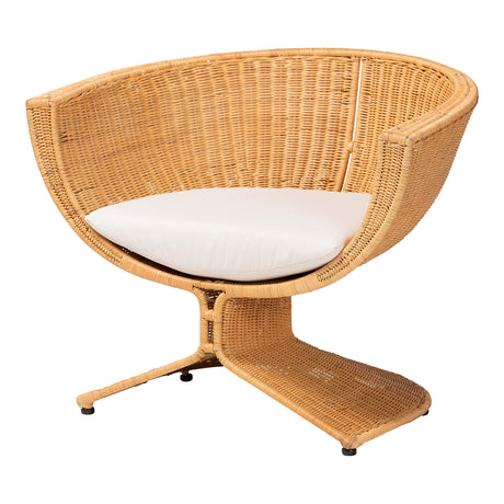 Surinam Natural Rattan Lounge Chair by Wicker Fair