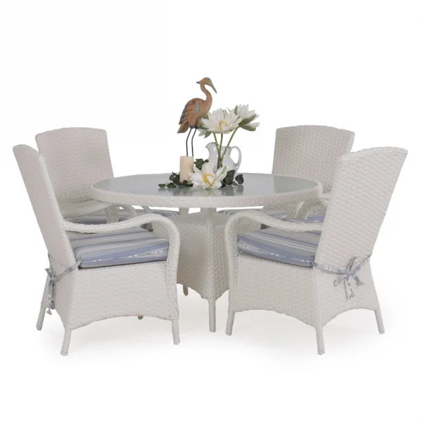 Bandirma Outdoor Wicker 5 Piece Dining Set in Tortoise Shell Model Bandirma-TS-5PC-Dining