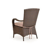 Bandirma Outdoor Wicker Dining Arm Chair in Tortoise Shell Model 6010TS