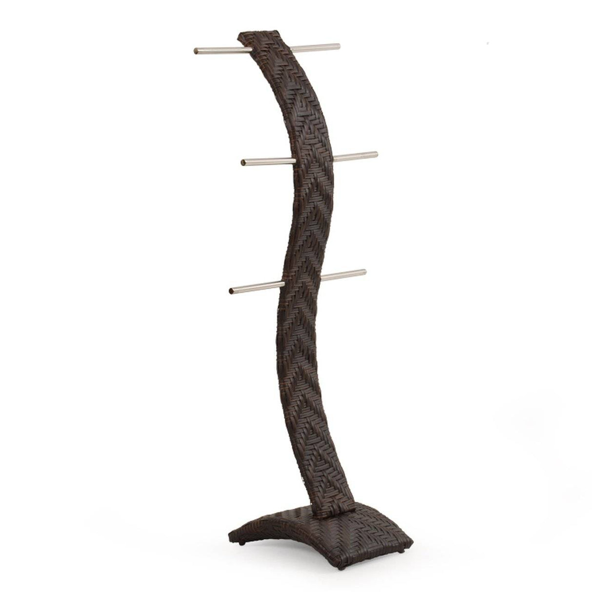 Bandirma Outdoor Wicker Towel Tree in Tortoise Shell Model 6013TS