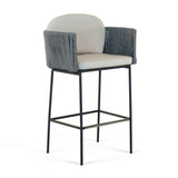 Boston Outdoor 5-Piece Pub Set with Sunbrella Cushions Model 24162-CMA-BO-6PC by Skyline Design